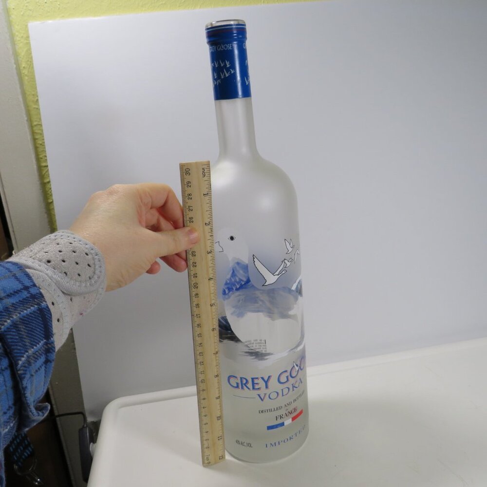 Grey Goose Vodka 1.75 Liter Bottle EMPTY (no cork)